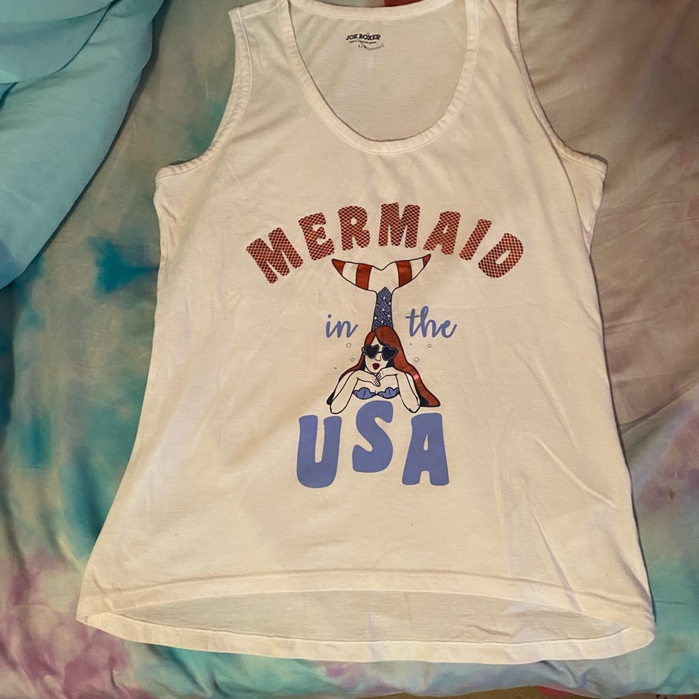 Mermaid patriotic tank